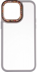 Накладка Gelius Swarovski Case New для iPhone 15 Grey