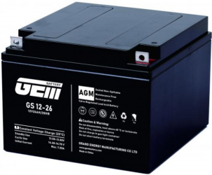 Аккумуляторная батарея GEM Battery 12V-26Ah AGM R1 (GS 12-26) Аккумуляторная батарея GEM Battery 12V-26Ah AGM R1 (GS 12-26)