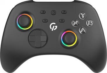 Бездротовий геймпад GamePro GPX13B 2.4G/BT 5.1/USB (Switch/PC/iOS/Android) RGB Black