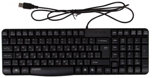 Клавиатура проводная Rapoo N2400 USB Black