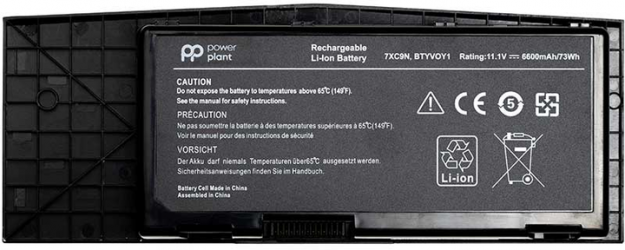 Акумулятор PowerPlant для ноутбуків DELL Alienware BTYVOY1 (7XC9N) 11.1V 6600mAh (NB441525)