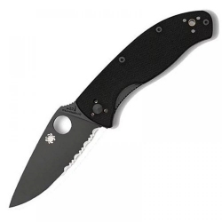 Ніж Spyderco Tenacious Combo C122GBBKPS Black 