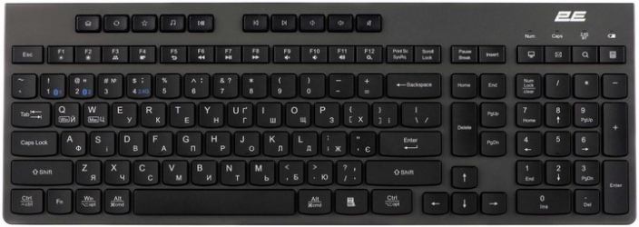 Клавиатура беспроводная 2E KS280 Wireless/Bluetooth  (2E-KS280WBGR_UA) Black-Gray