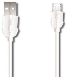 Кабель USB XO NB9 microUSB 2m 2.4A White