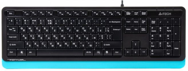 Клавиатура проводная A4Tech FK10 USB (4711421942881) Blue  Клавиатура проводная A4Tech FK10 USB (4711421942881) Blue