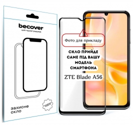 Защитное стекло BeCover для ZTE Blade A56 10D (714376) Black