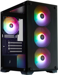 Корпус 1STPLAYER X2-M-BK-4F7 Black