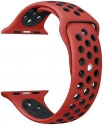 Ремешок Nike Silicon Sport Band for Apple Watch 38mm Red/Black Ремешок Nike Silicon Sport Band for Apple Watch 38mm Red/Black