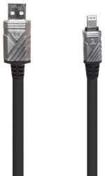 Кабель USB WUW X61 lightning 1m 2.4A Black Кабель USB WUW X61 lightning 1m 2.4A Black