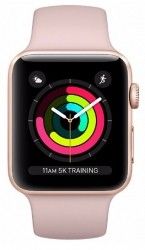 Смарт часы Apple Watch Series 3 38mm Gold Aluminium Case with Pink Sand Sport A1858 (ZKMQKW2GKA) Смарт часы Apple Watch Series 3 38mm Gold Aluminium Case with Pink Sand Sport A1858 (ZKMQKW2GKA)