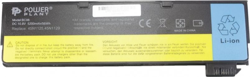 Аккумулятор PowerPlant 45N1127 для Lenovo ThinkPad T440 (10.8V/5200mAh/6 Cells) (NB00000252)