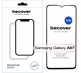 Защитное стекло BeCover для Samsung Galaxy A07 SM-A075 10D (713684) Black
