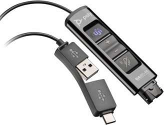Переходник Poly DA85-M USB > QD со встроенным пультом управления для гарнитур EncorePro, USB-A, USB-C, Microsoft Teams Переходник Poly DA85-M USB > QD со встроенным пультом управления для гарнитур EncorePro, USB-A, USB-C, Microsoft Teams