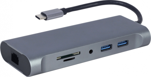 Док-станція Cablexpert USB-C 7-в-1 (A-CM-COMBO7-01) Док-станція Cablexpert USB-C 7-в-1 (A-CM-COMBO7-01)