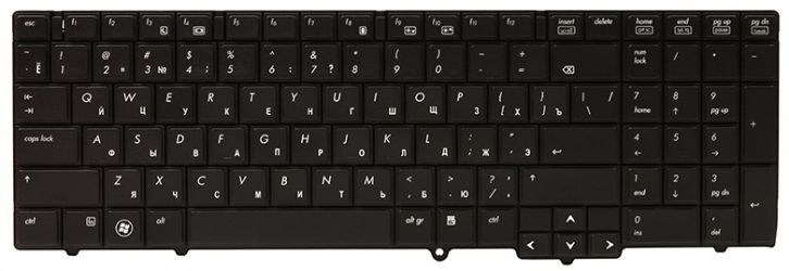 Клавиатура для ноутбука PowerPlant HP 6540B, 6545B, 6550B (KB310586) Клавиатура для ноутбука PowerPlant HP 6540B, 6545B, 6550B (KB310586)