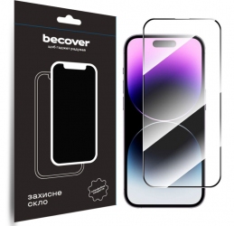 Захисне скло BeCover для Apple iPhone 15 Pro (710593) Black