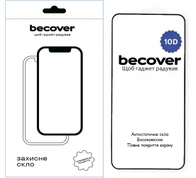 Защитное стекло BeCover для Nothing Phone (2) 10D (711817) Black Защитное стекло BeCover для Nothing Phone (2) 10D (711817) Black