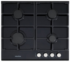 Варильна поверхня газова INTERLINE VGE 463 FGK BA Варильна поверхня газова INTERLINE VGE 463 FGK BA