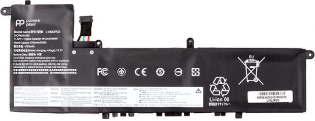 Аккумулятор PowerPlant для Lenovo Ideapad S540-13API (L19M3PD3) 11.52V 4915mAh (NB482542)