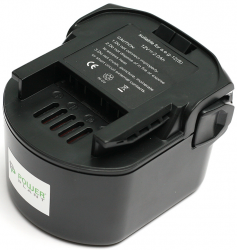 Аккумулятор PowerPlant для шуруповертов и электроинструментов AEG GD-AEG-12(B) 12V 2Ah NICD (B1214G)