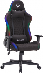 Кресло геймерское GamePro GC700FB RGB Size L Fabric (GC700FB) Black  Кресло геймерское GamePro GC700FB RGB Size L Fabric (GC700FB) Black