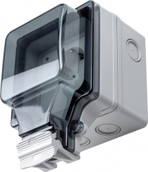 Водонепроницаемая умная розетка Tuya Wi-Fi, EU (HS081379) Водонепроницаемая умная розетка Tuya Wi-Fi, EU (HS081379)