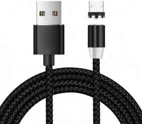 Кабель Textile Magnetic Lightning 360 Black Кабель Textile Magnetic Lightning 360 Black