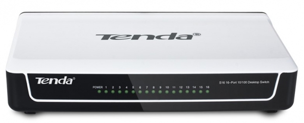 Коммутатор TENDA S16 16-port 10/100 desktop case