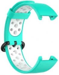 Ремешок BeCover Vents Style для Xiaomi Redmi Smart Band 2 (709428) Turquoise-White Ремешок BeCover Vents Style для Xiaomi Redmi Smart Band 2 (709428) Turquoise-White