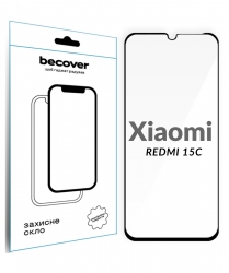 Захисне скло Becover для Xiaomi Redmi 15C 4G/5G (713907) Black