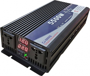 Автомобильный инвертор CHOETECH 12\220 В 2500 Вт чистая синусоида (CJ5000Q-BK-ZX)