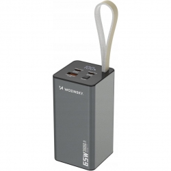 УМБ Wozinsky K65+ 30000mAh 65W 2x USB-C 1x USB-A (5907769364457) Gray