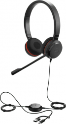 Наушники Jabra Evolve 30 II USB Type-C/Type-A Stereo MS (5399-823-369) Black-Red  Наушники Jabra Evolve 30 II USB Type-C/Type-A Stereo MS (5399-823-369) Black-Red