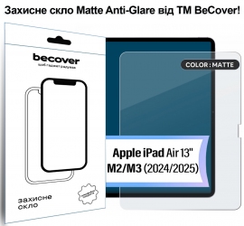 Защитное стекло BeCover (Matte Anti-Glare) для Apple iPad Air 13