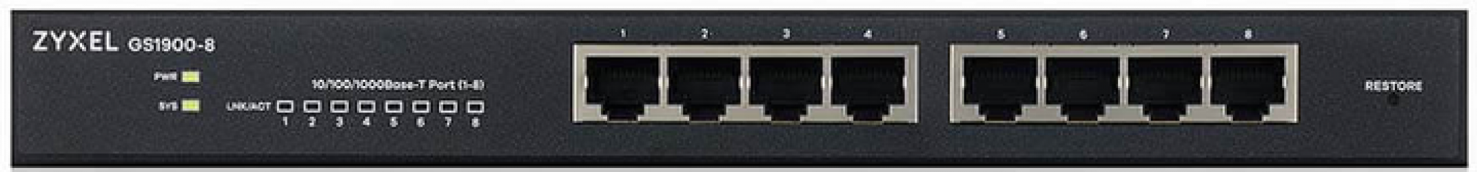 Коммутатор Zyxel GS1900-8HP (70 Вт) (GS1900-8HP-EU0102F) Коммутатор Zyxel GS1900-8HP (70 Вт) (GS1900-8HP-EU0102F)