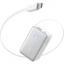 УМБ Anker Nano 10000 mAh 45W Built-In USB-C Cable (A1638H21) White