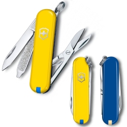 Складной нож Victorinox CLASSIC SD UKRAINE желто-синий 0.6223.8G.2