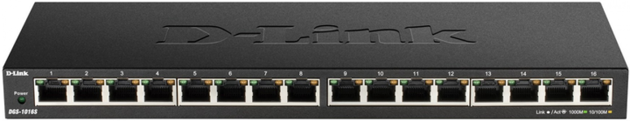 Комутатор D-Link 16-Port Gigabit Unmanaged Switch (DGS-1016S/E) Комутатор D-Link 16-Port Gigabit Unmanaged Switch (DGS-1016S/E)