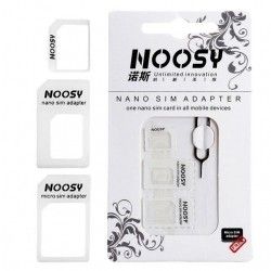 Набор адаптеров ExtraDigital Noosy для Nano/Micro SIM-карты (15514) Набор адаптеров ExtraDigital Noosy для Nano/Micro SIM-карты (15514)