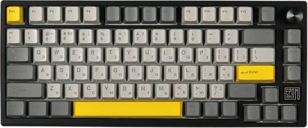 Клавиатура беспроводная EPOMAKER TH80 SE 75% Budgerigar V2 Switch Hot-Swap RGB UA Wireless/Bluetooth/USB (TH80-SE-B-BV2) Black 