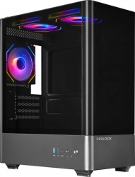 Корпус Prologix Lumi GM-01AB Glass Black