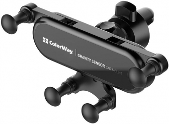 Автодержатель ColorWay Gravity Sensor Holder (CW-CHG11-BK) Black Автодержатель ColorWay Gravity Sensor Holder (CW-CHG11-BK) Black