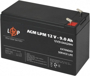 Акумуляторна батарея LogicPower 12V 9AH (LPM 12 - 9 AH) AGM