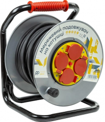 Удлинитель на катушке PowerPlant 25 м, 3x2.5мм2, 16A, 4 розетки, 100% медь (JY-20022/25) (EX610525) Удлинитель на катушке PowerPlant 25 м, 3x2.5мм2, 16A, 4 розетки, 100% медь (JY-20022/25) (EX610525)