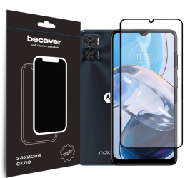 Захисне скло BeCover для Motorola Moto E22/E22i Black (709731) Захисне скло BeCover для Motorola Moto E22/E22i Black (709731)