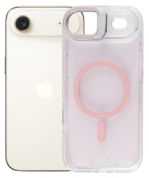 Панель BeCover FIBRA Star Shine with MagSafe для Apple iPhone 17 Air (715421) Light Pink