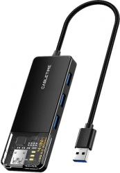 USB-хаб CABLETIME USB Type-A - 4 Port USB 3.0 0.15 м (CB02B) USB-хаб CABLETIME USB Type-A - 4 Port USB 3.0 0.15 м (CB02B)