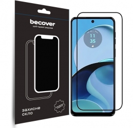 Защитное стекло BeCover для Motorola Moto G14 (709935) Black