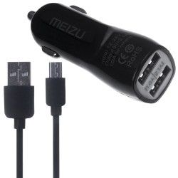 Автомобильное зарядное устройство 2USB Meizu + cable MicroUSB 2.1A Black Автомобильное зарядное устройство 2USB Meizu + cable MicroUSB 2.1A Black