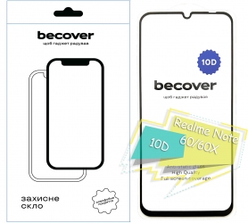 Захисне скло BeCover для Realme Note 60/60X 10D (713169) Black